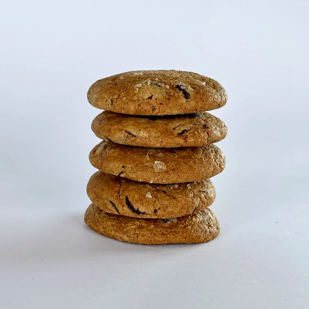 Salted Caramel Belgian Choc Chip Cookies