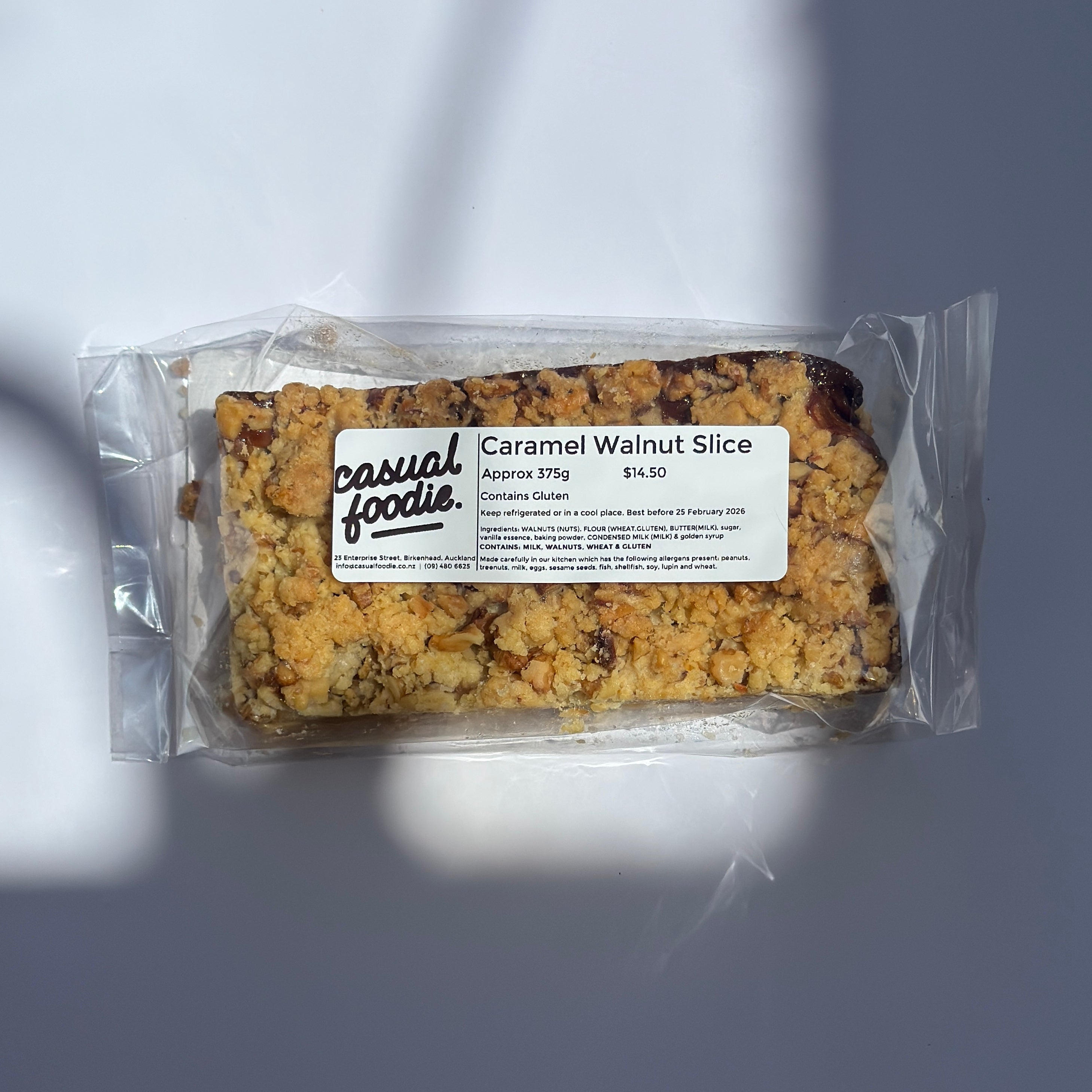 Walnut Caramel Slice