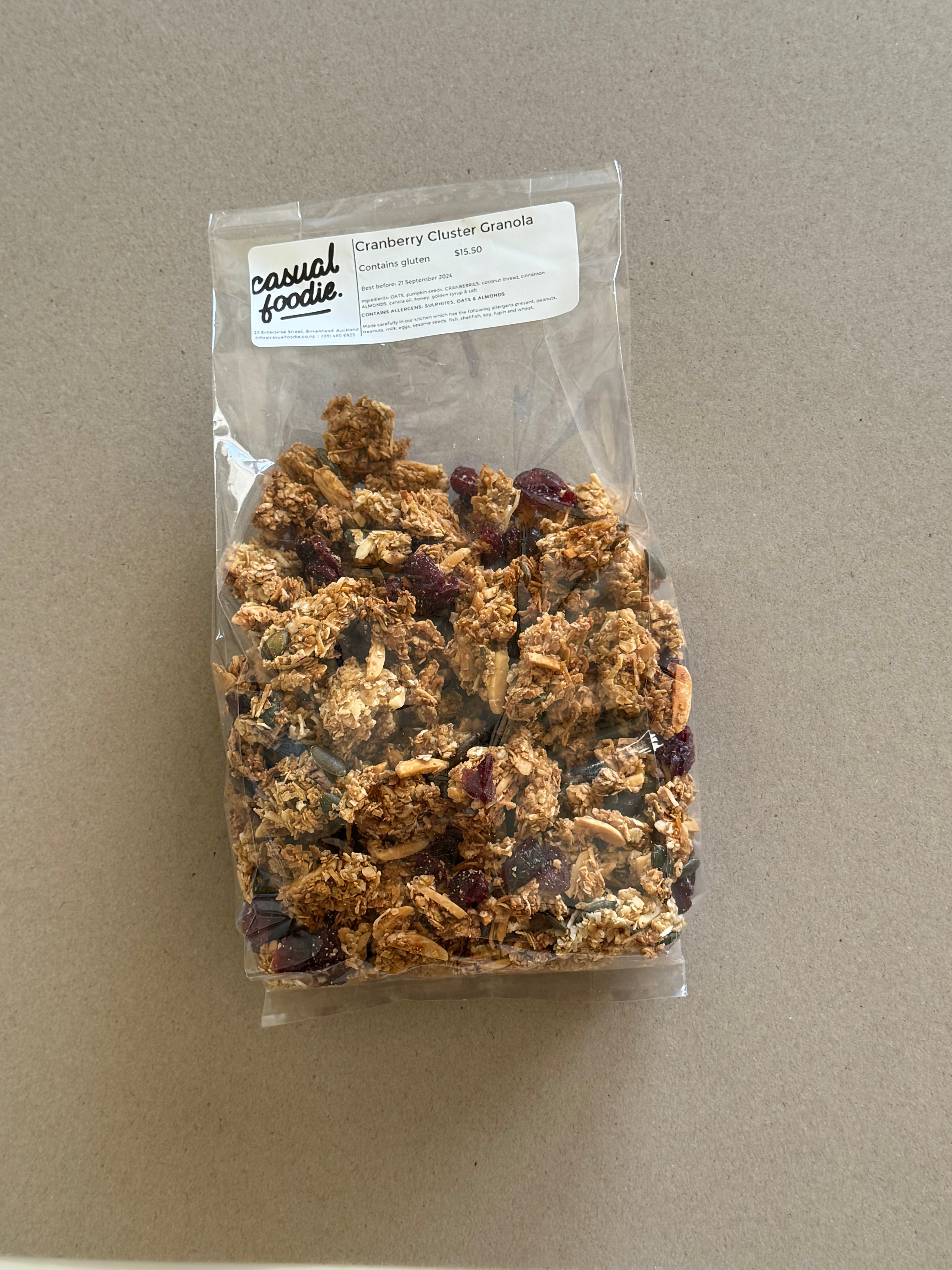 Toasted Cranberry Granola