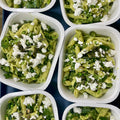 READY IN 5 - Pesto Pasta with Veges, Feta & Pumpkin Seeds