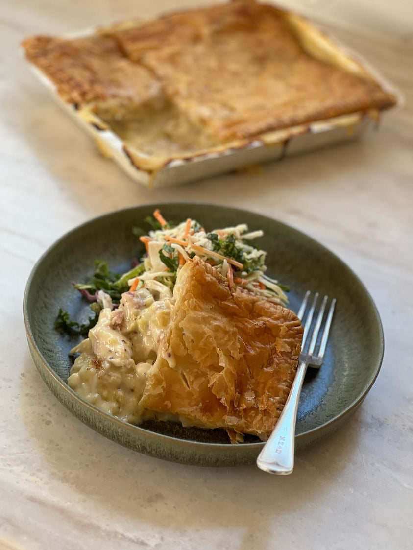 Chicken, Leek & Bacon Pot Pie