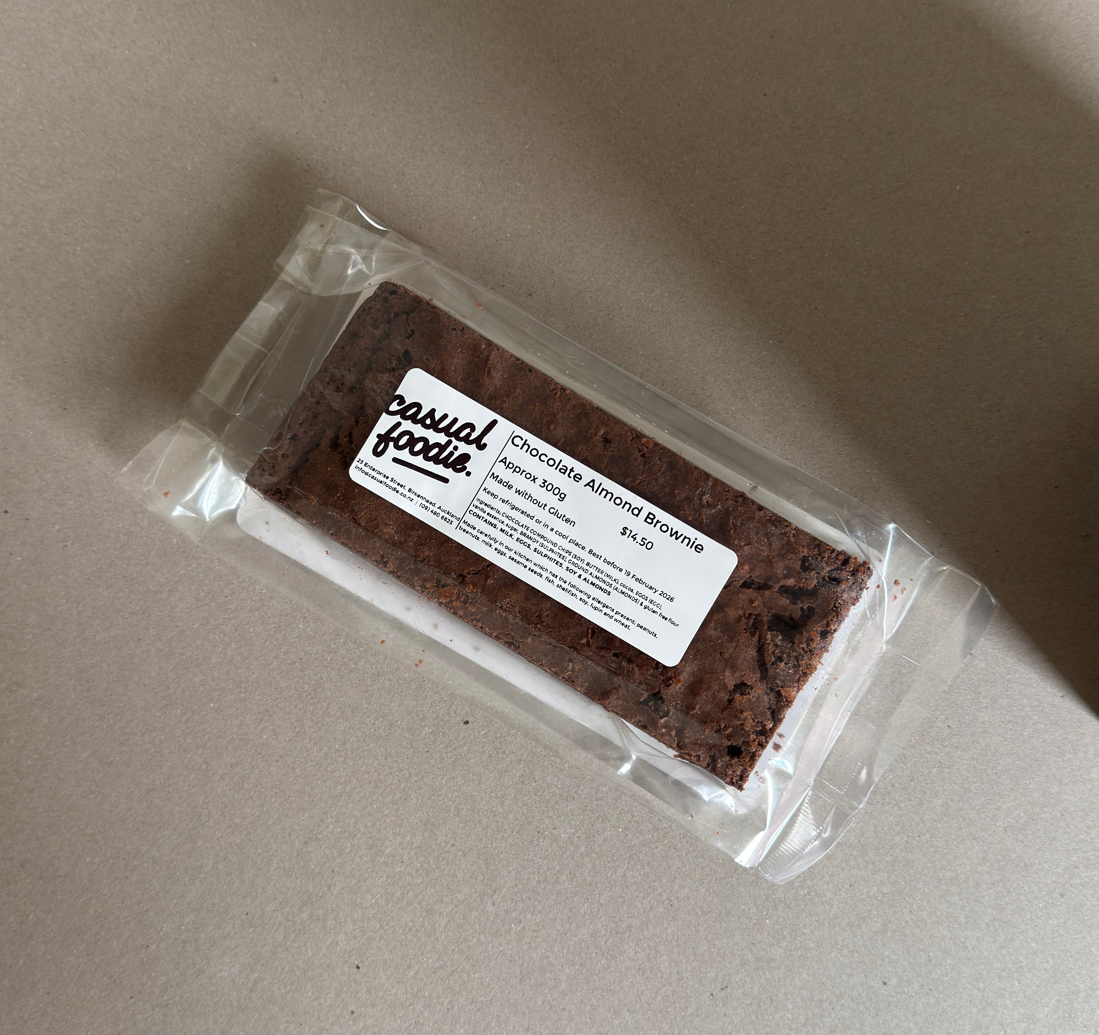 Chocolate & Almond Brandy Brownie