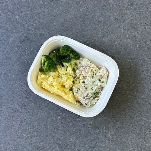 READY IN 5 - Deconstructed Smoked Fish with Mash Potatoes & Veges | Made without Gluten